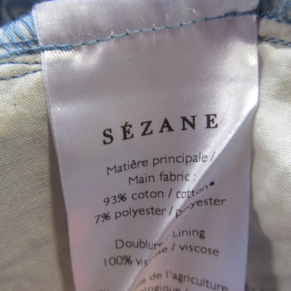 NWT Sezane Mayla in Blue Ecru Embroidered Eyelet Maxi Dress 38 / US 6 - Picture 8 of 9